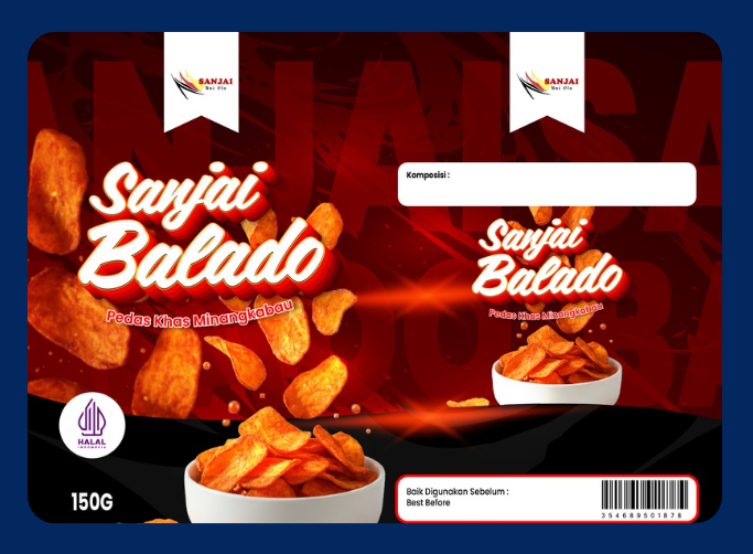 Keripik Singkong Sanjai Balado